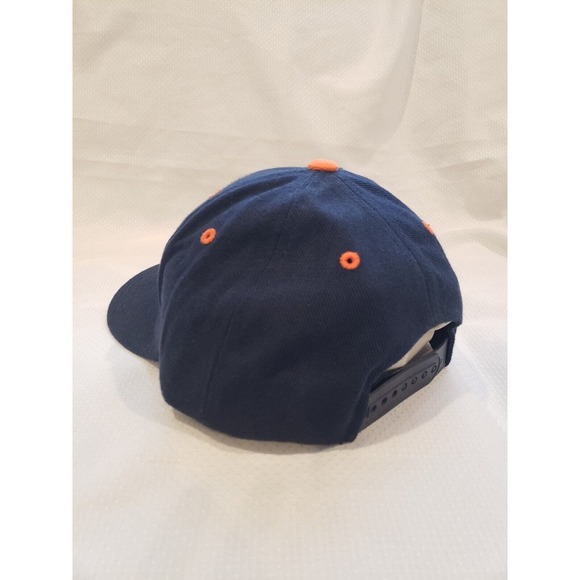 Logo Athletic Denver Broncos Wool Blend Snapback Hat Blue Orange Embroidered VTG - Picture 4 of 11